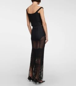 Maxirock Aus Häkelstrick -Odabashsa Geschaft P00795392 b2