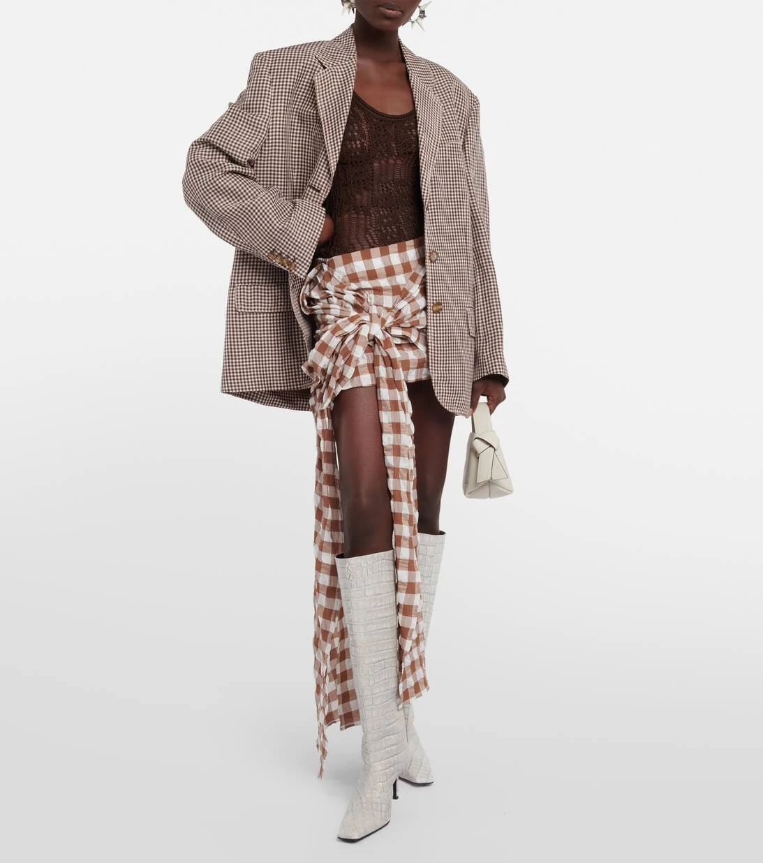 Acne Studios Minirock Aus Seersucker 2 Acne Studios Minirock Aus Seersucker – Bild 2