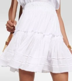 Bestickter Minirock Anais -Odabashsa Geschaft P00799783 d1