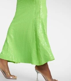 Norma Kamali High-Rise-Maxirock Mit Pailletten -Odabashsa Geschaft P00800821 d2