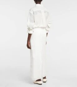 The Row High-Rise-Maxirock Berth Aus Leinen -Odabashsa Geschaft P00801387 b2