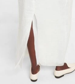 The Row High-Rise-Maxirock Berth Aus Leinen -Odabashsa Geschaft P00801387 d2