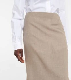 The Row Maxirock Berth Aus Wolle -Odabashsa Geschaft P00801388 d1